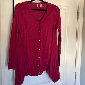 Logo bright pink lightweight sweater size small